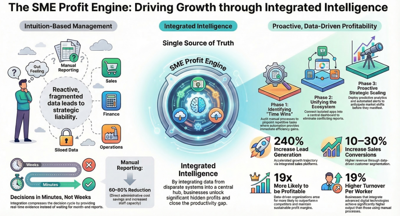 Why BI Integration is the New Profit Engine for UK SMEs Infographic