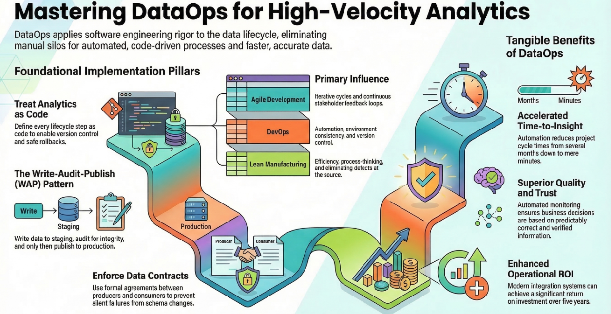 DataOps Principles For Analytics Workflows Infographic