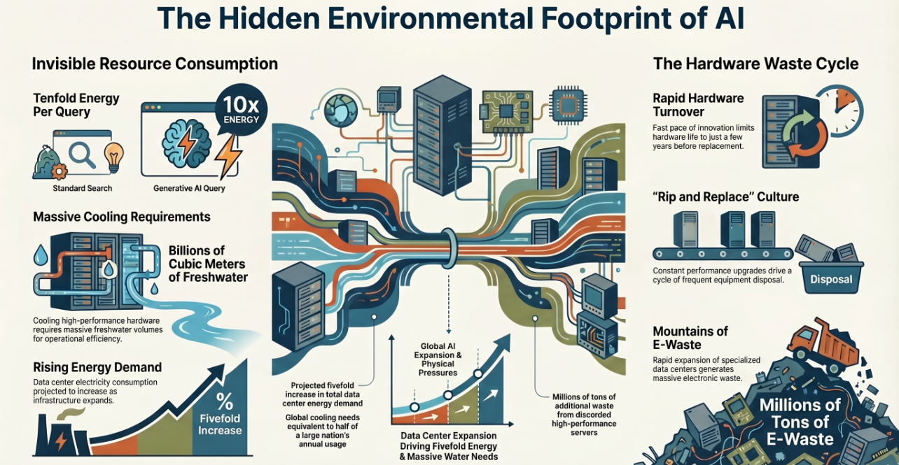 Environmental Impact Of AI Infographic
