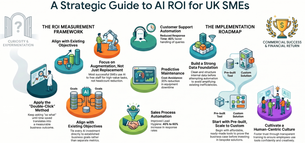 Maximising AI Return On Investment Infographic