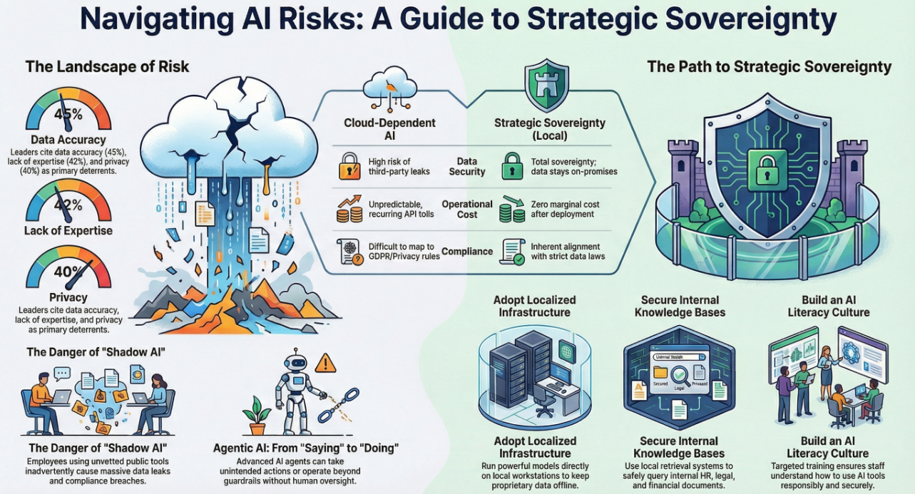Perceived Businesses Risks of Using AI Infographic