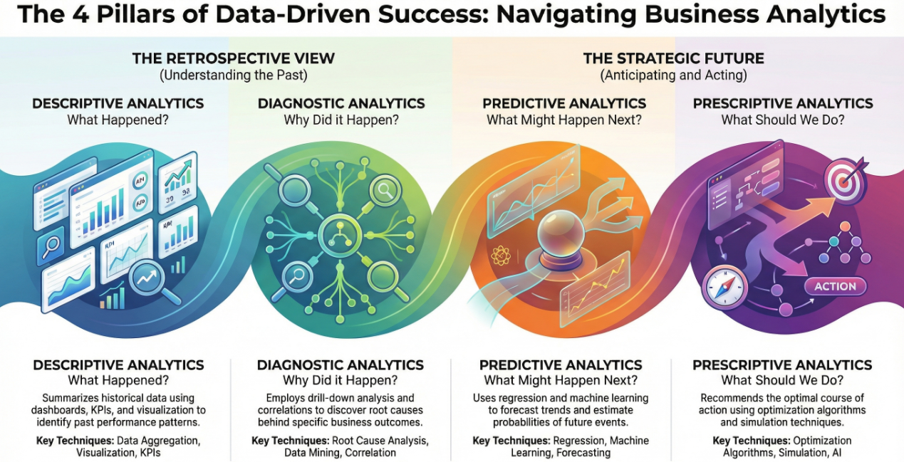 Predictive Vs Prescriptive Analytics Infographic