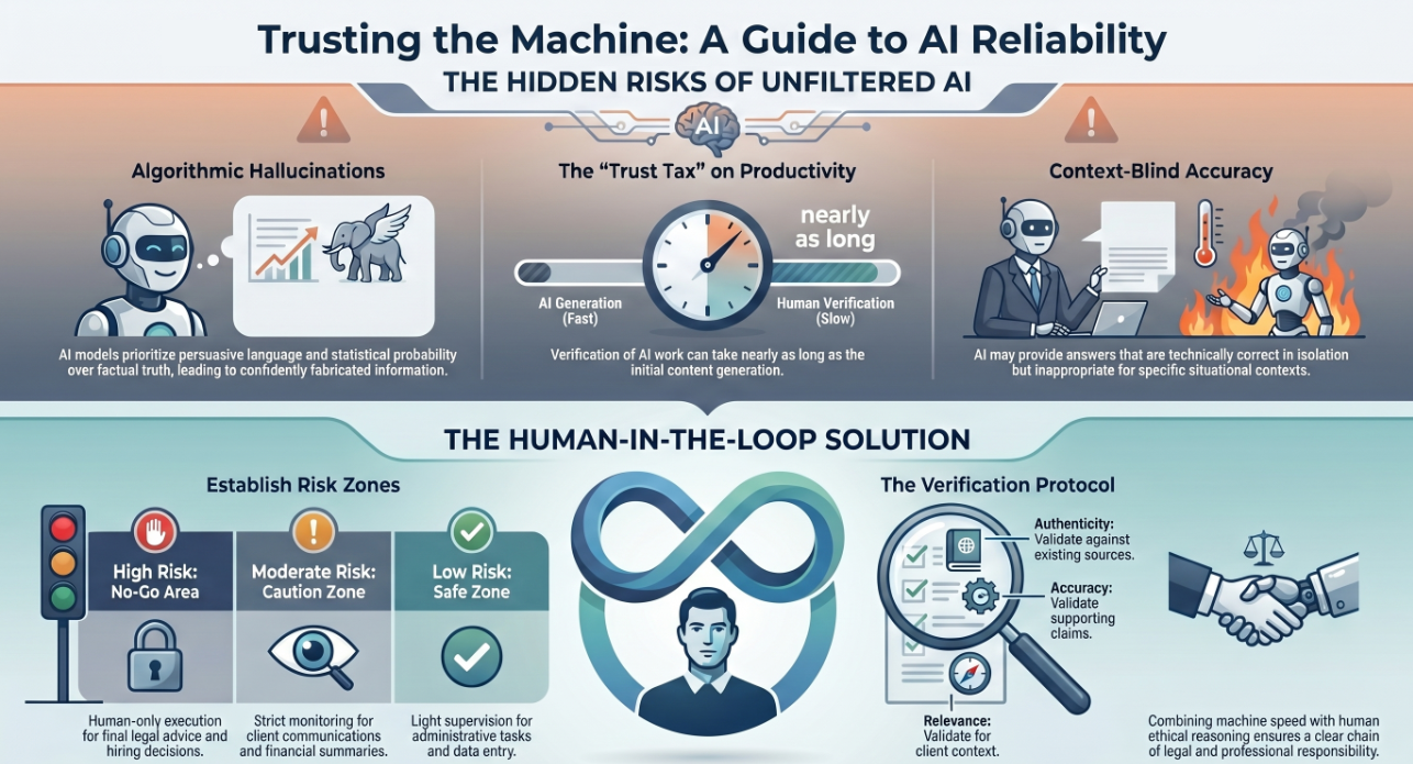 Reliability Of AI Generated Content Infographic