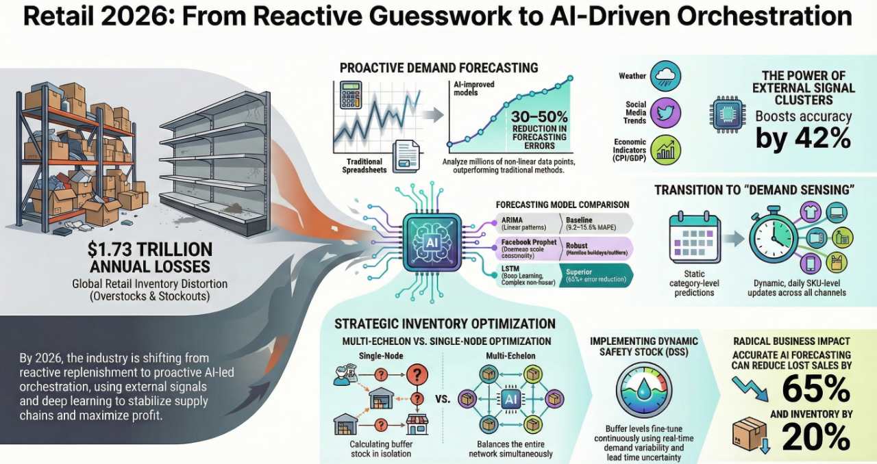 Retail DemandForecasting And Inventory Optimisation Infographic